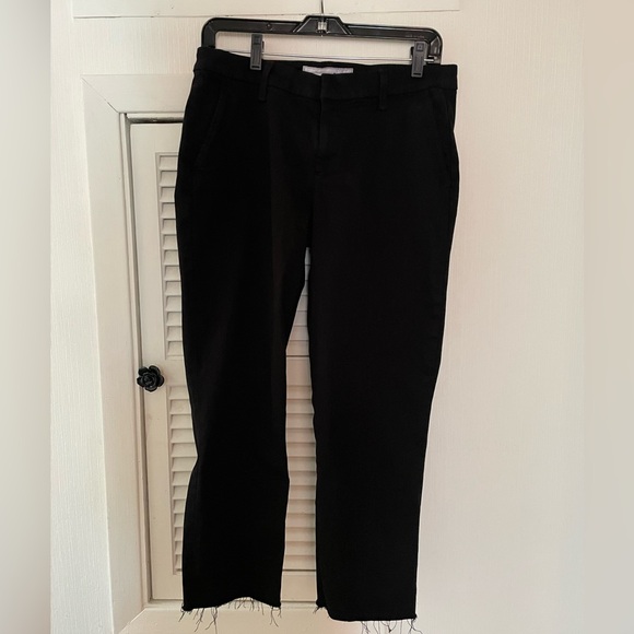 Frank & Eileen Wicklow Raw Hem Black Jeans Pants Size 8 - Picture 8 of 9